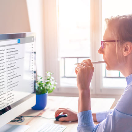 A B2B lead generation agency expert monitoring a client company's competition